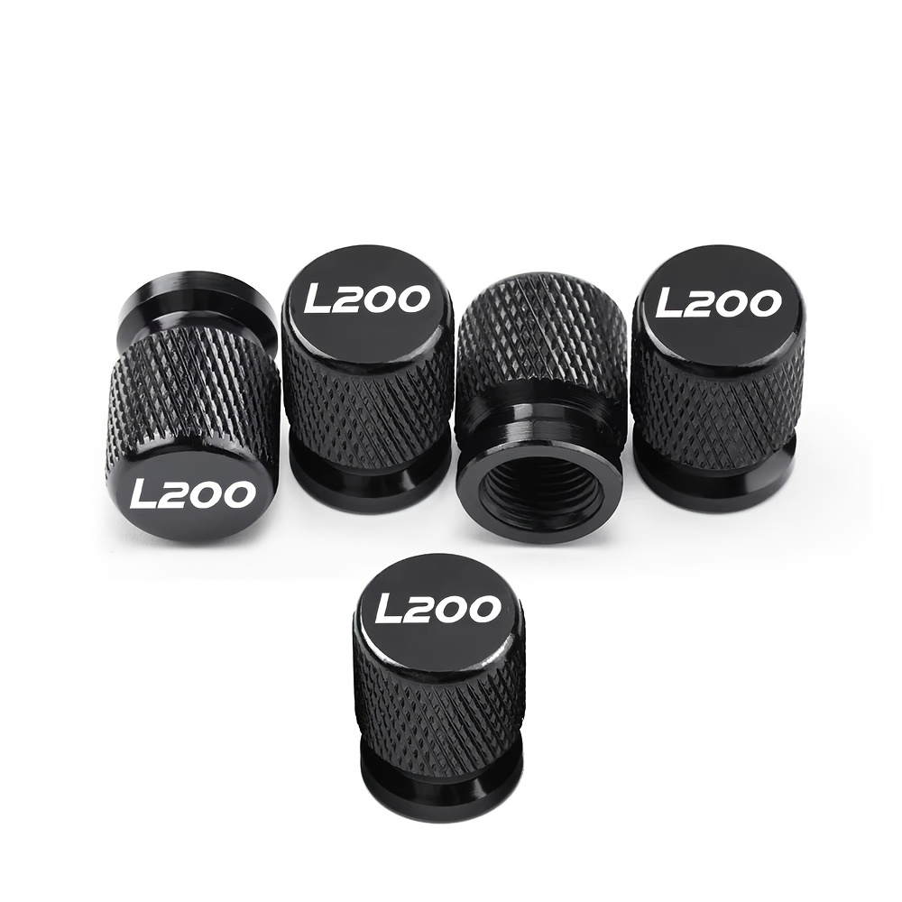 TEMU 5pcs Suitable For Car Tire Valve Covers, Durable Metal Material With Black And Red 2 Styles, Moisture-proof, Dustproof And Waterproof, Car Tire