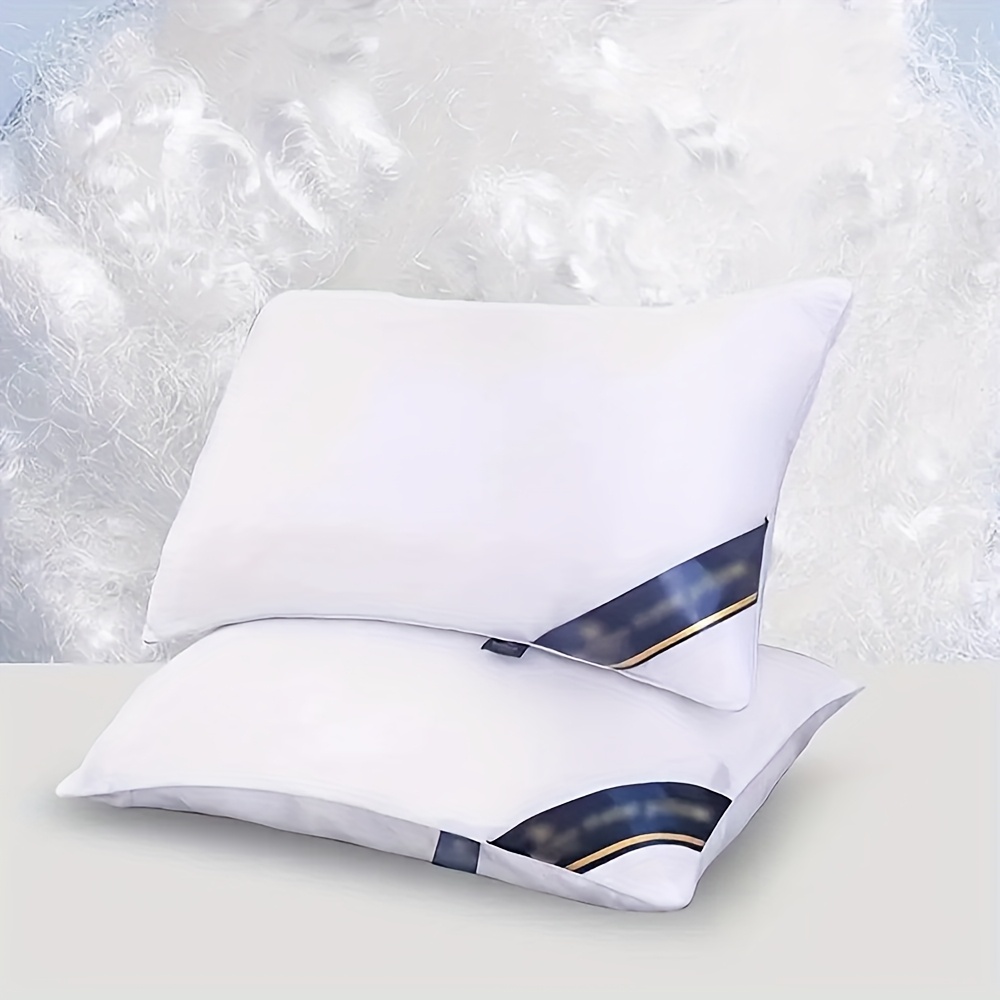 TEMU [ Hotel Cervical Pillow] 2/4pcs Cervical Pillow - Soft And Comfortable Non-collapse Sleep Aid Pillows For Sleeping- Home Gift Festival Gift Room