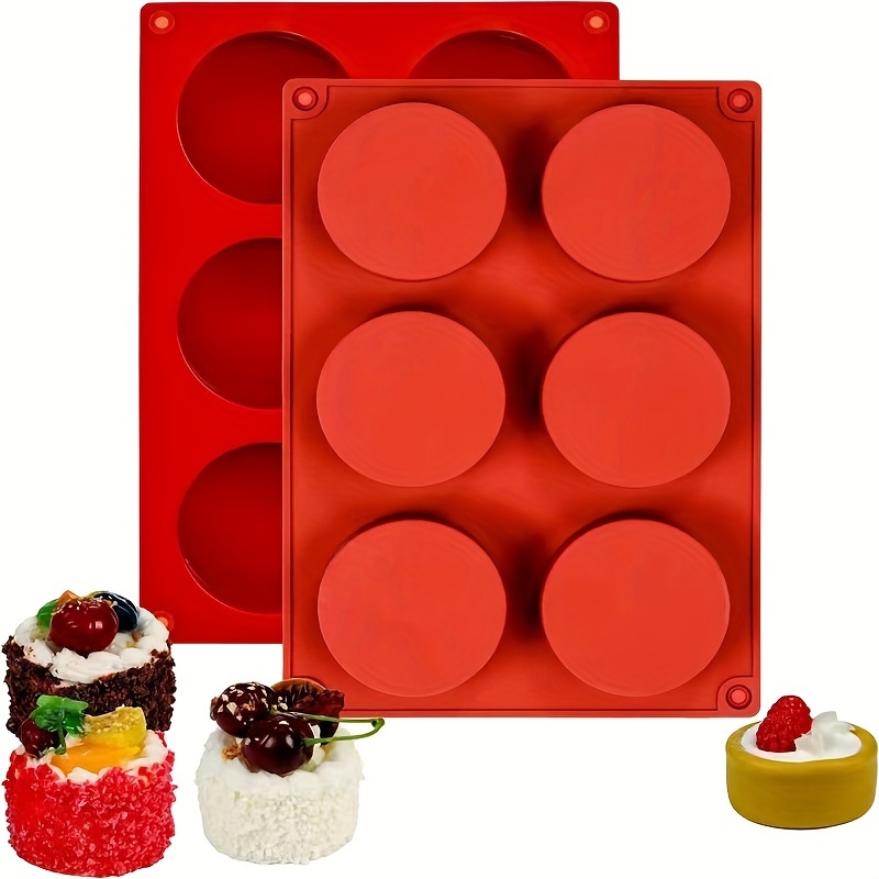6- Silicone Mold For Soap, Jelly, Pudding & Desserts - Food Grade, Non-electric Diy Baking Tool