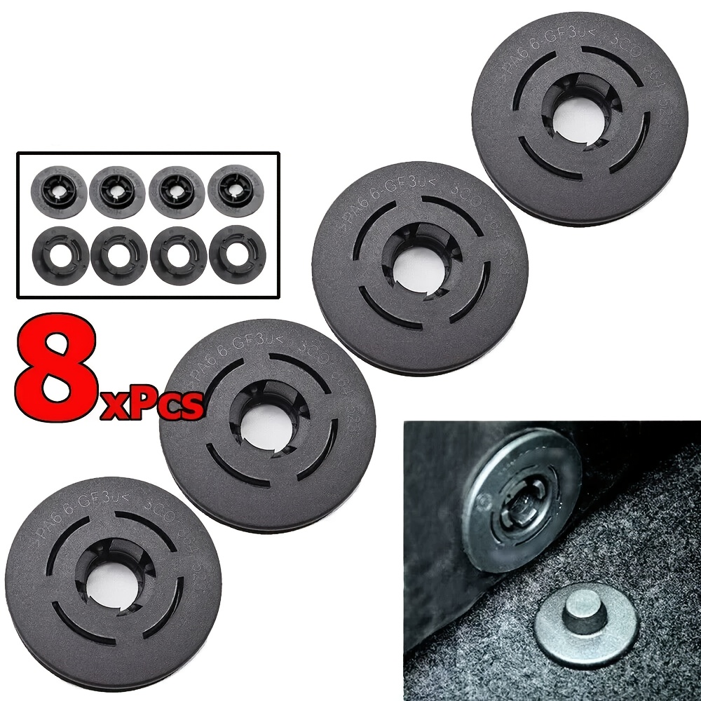 Image of 8pcs Car Floor Mat Clips Fixed Anti-slip Fasteners Suitable For For Clip Fixing Devices Automotive Additions Car Fasteners Oem3d08645214pk, 3d0864523b41t71