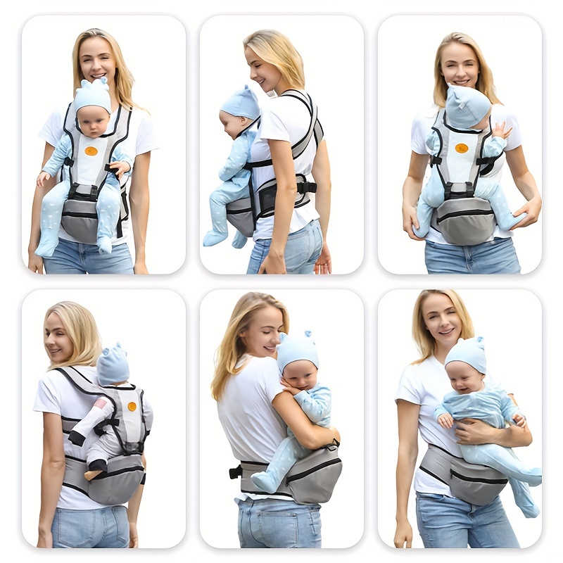 Sunygal Pink Youngsters Carrier - Dual-Use Front & Back Sling with Storage, Polyester Travel Gear for Youngsters details 9