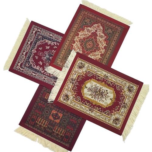 1pc coffee mat coffee pad coffee cup mat drink coaster coffee coaster table mat mouse pad non slip heat resistant mat dish drying mat tassel carpet coaster table coaster barista additions school supplies holiday gift