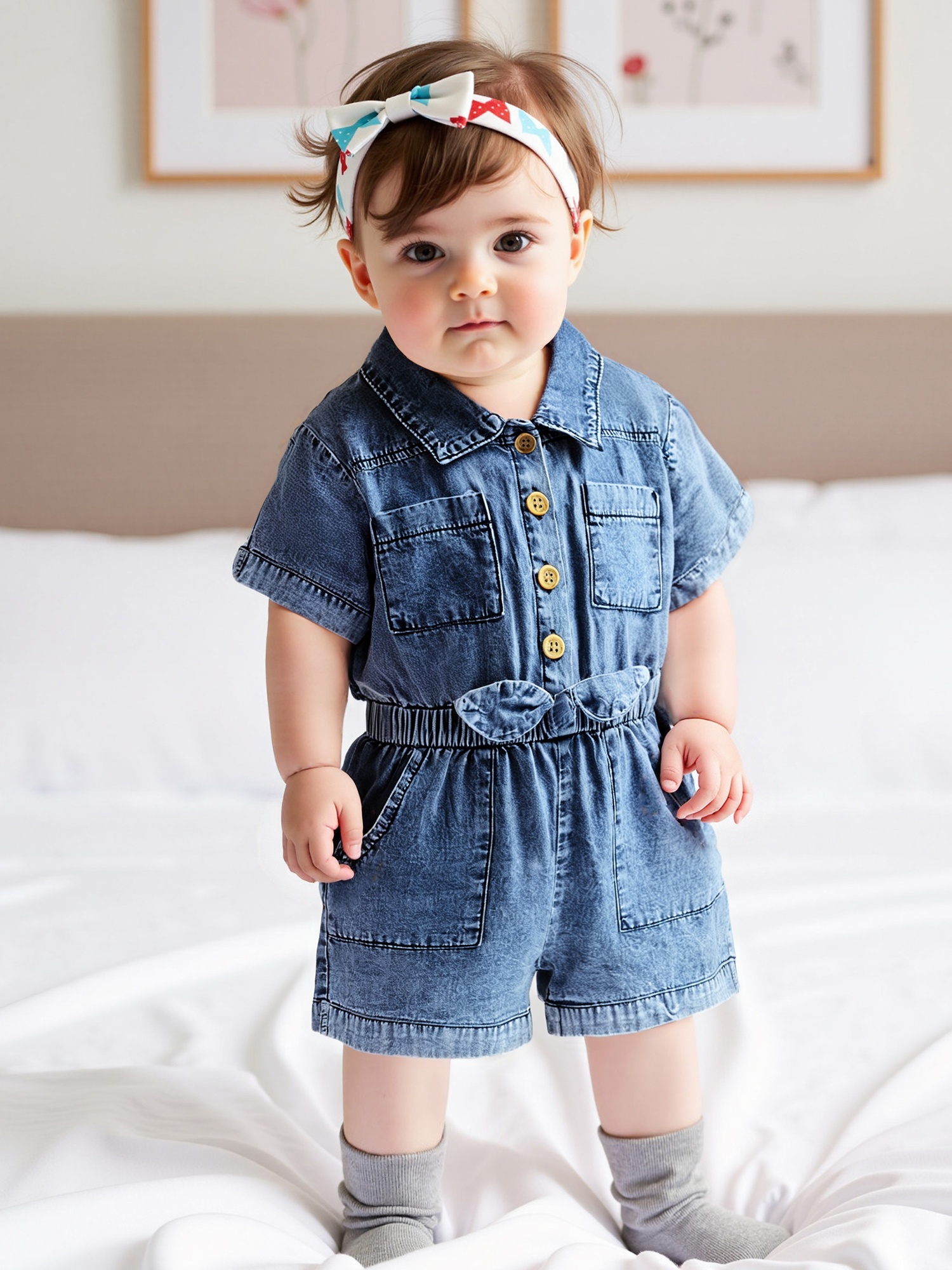 years girls denim overalls jumpsuit short Temu