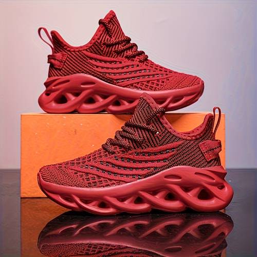ladies casual sports shoes breathable and lightweight in pink and red for everyday wear women shoes sneakers