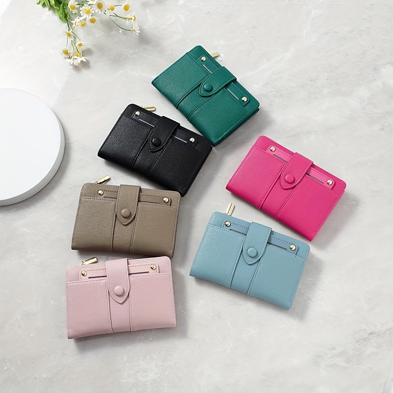 ht1015   multi function card bag womens short slim purse details 6