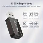 desktop pc wireless adapter network adapter wireless usb 1300mbps pc wifi adapter built in high gain dual band antenna 5 g 2 4g desktop pc wireless adapter for windows 7 8 8 1 10 11 instantly gives your pc wifi capability and mobile hotspot function