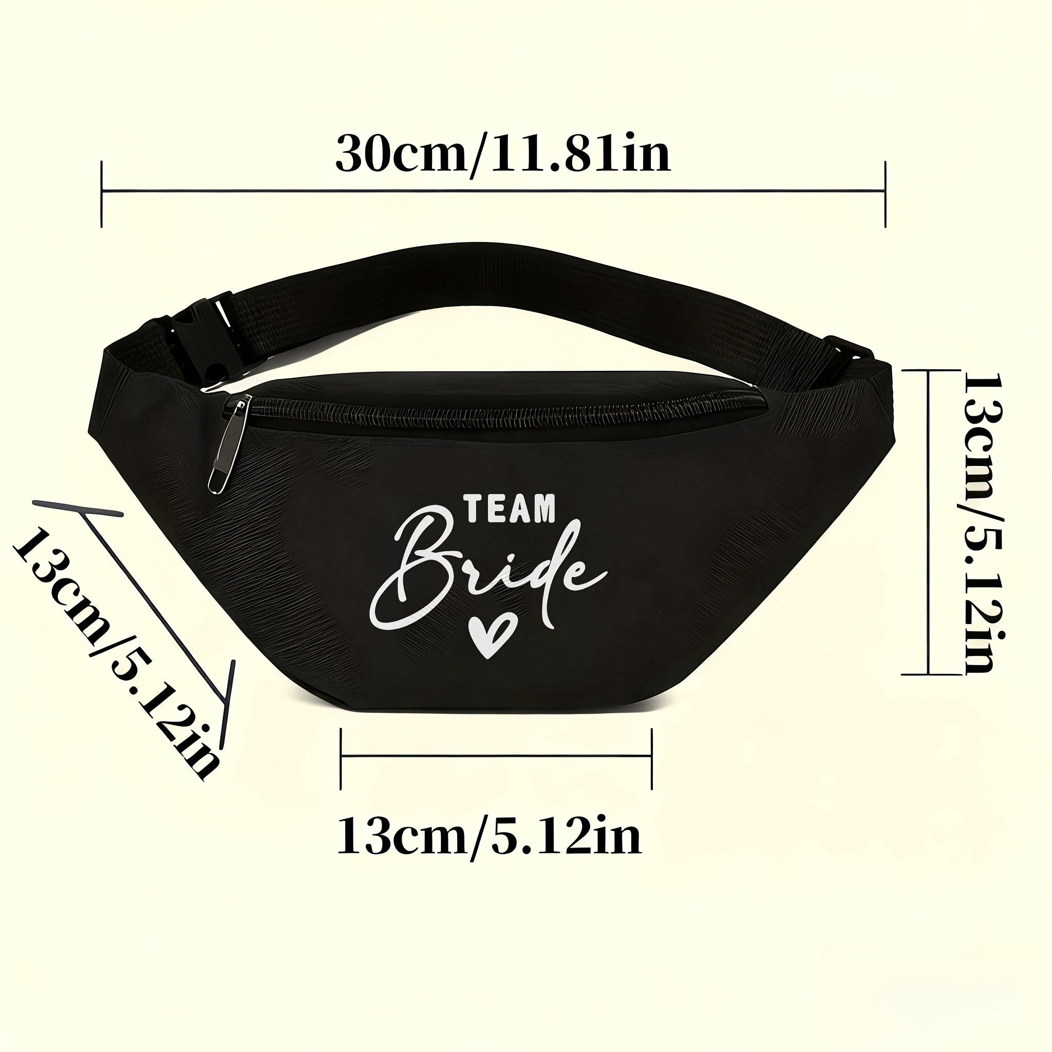 Image of 1pc Y2k Style Belt Bag, Stylish Waist Bag For Bachelorette Celebrations, Wedding Gift For Bridesmaids, Fashionable Adjustable Belt Bag, Lightweight For Travel & Everyday Use With Style