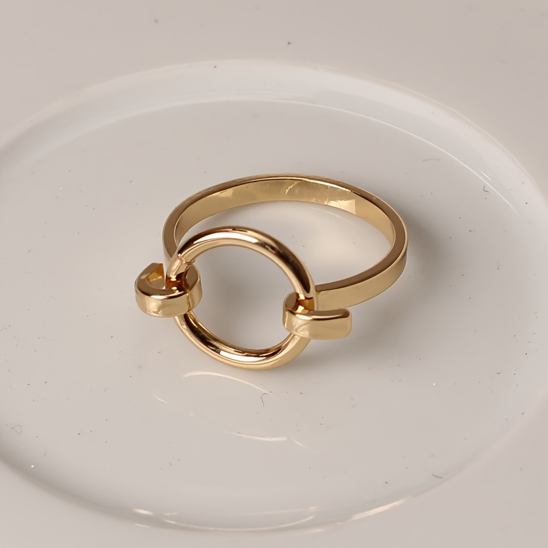 TEMU Jewelry Silvery Metal Geometric Fashion Accessories