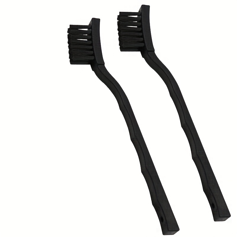 2pcs Black Cleaning Brush Non Slip Handle Esd Anti Static Dust Brush 17cm For Mobile Phone Pcb Bga Repair Soldering