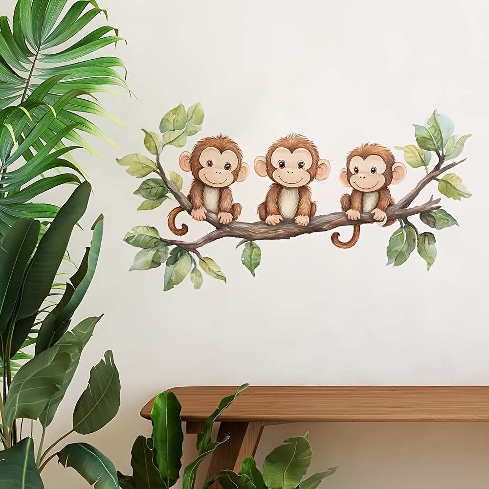 Removable Waterproof Monkey Wall Sticker Decal, 21.84 cm