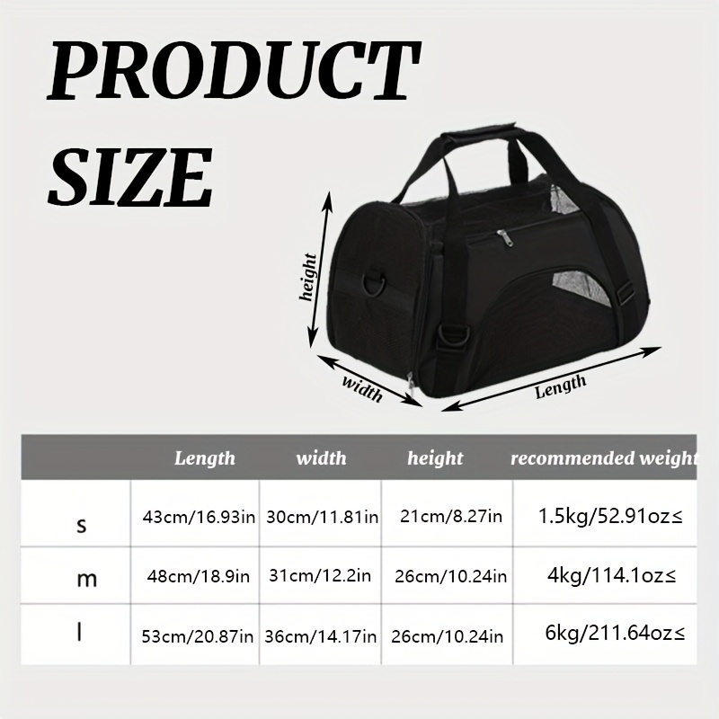 Personalized Embroidered Pet Name Portable Dog Backpack, Large Capacity Breathable Foldable Messenger Bag with Zipper Stretch Design-suitable for Most Small/medium/large Dogs and Cats, Purple/pink/black-size S/M/L