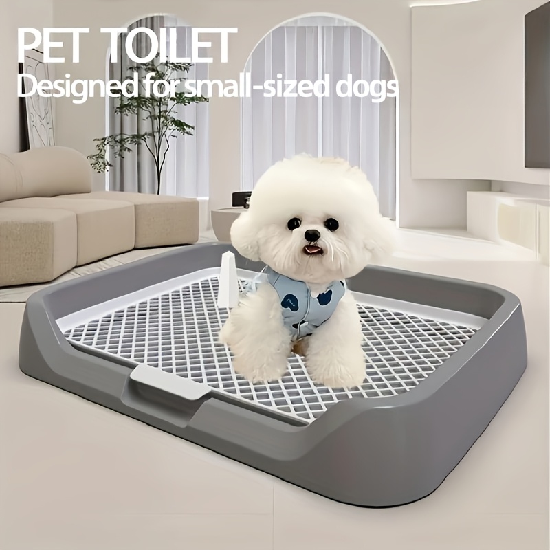   flat dog toilet for small and medium sized breeds leak proof pc material   tray easy to  