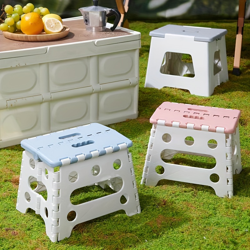 portable foldable heavy duty plastic chair lightweight sturdy square suitable for outdoor camping fishing   for no wood Product details 1