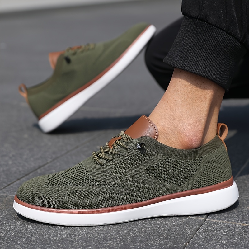 imagen del artículo zapatillas   y transpirables para hombre - ideales para senderismo y uso casual - zapatos bajos minimalistas con cordones,   md acolchada, amortiguación   y colores neutros - calzado deportivo para  , verano y otoño