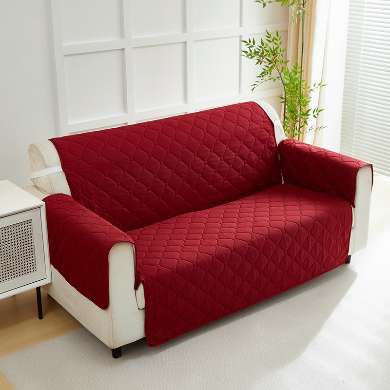 TEMU 1pc Sofa Cover Recliner Cover Non-slip Sofa Slipcover, Recliner Chair Cover With Elastic Straps, Pet-friendly - Perfect For Bedroom, Office,