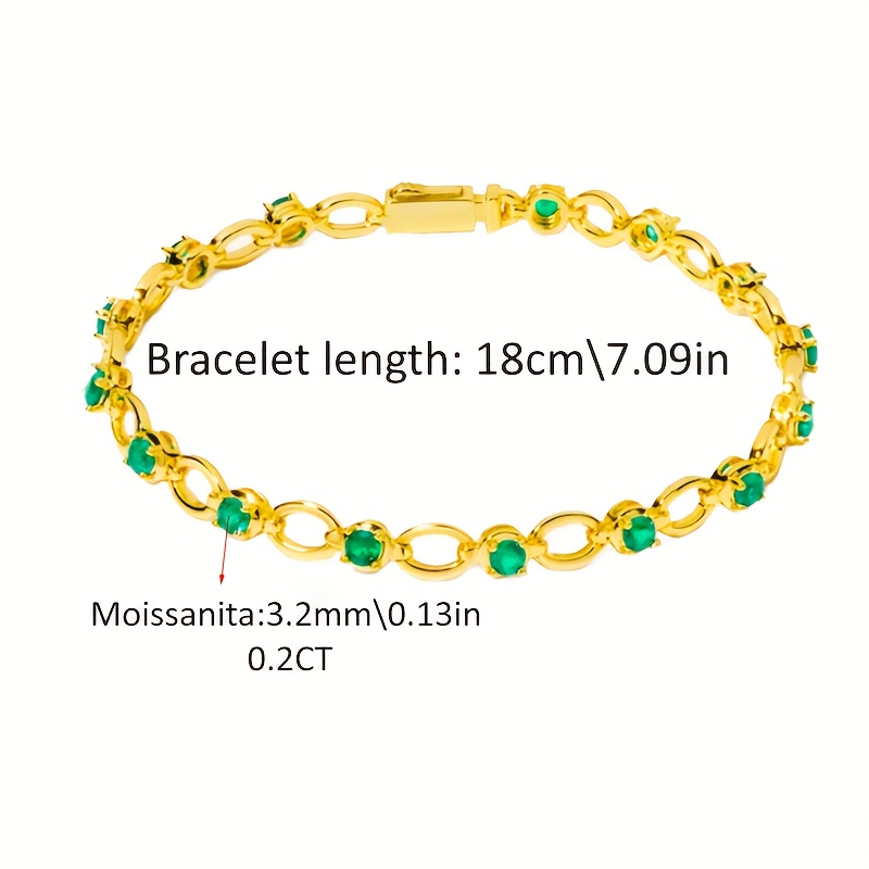Image of Women's Jewelry 925 Sterling Jewelry Green Fashion Charm Item Date Night Vacation Jewelry Valentine's Day Gift Mother Daughter Gift With Gift Box