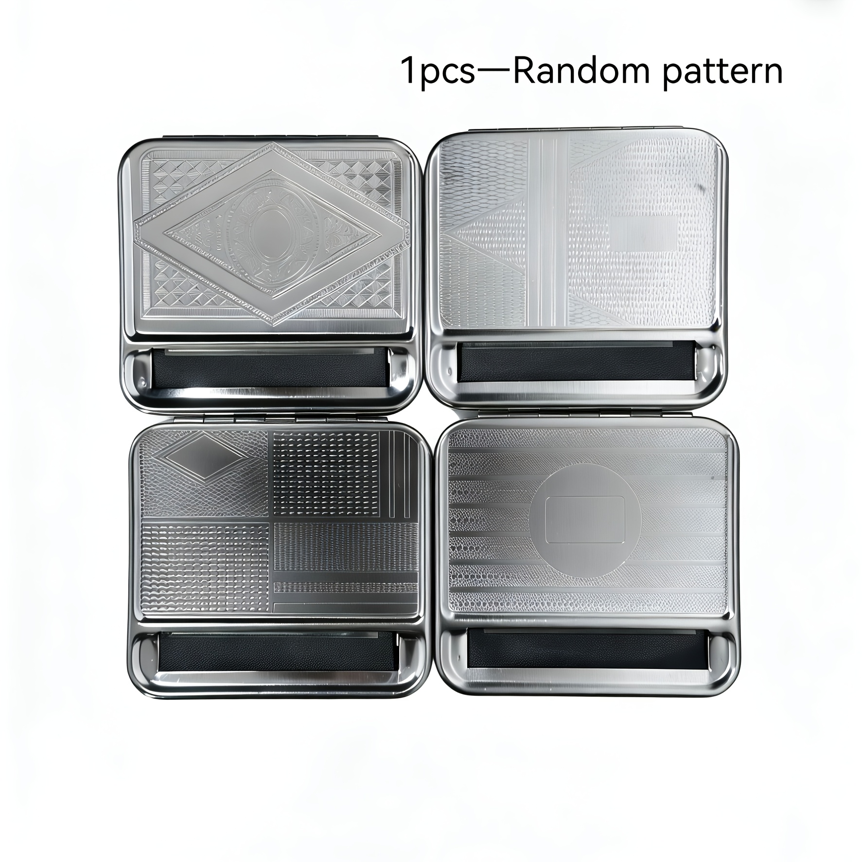 1 Durable Metal Cigarette Rolling Machine Case 70mm, Easy-to-Use Manual  Tobacco Storage Organizer with Black Lining, Portable Design Suitable for  Travel