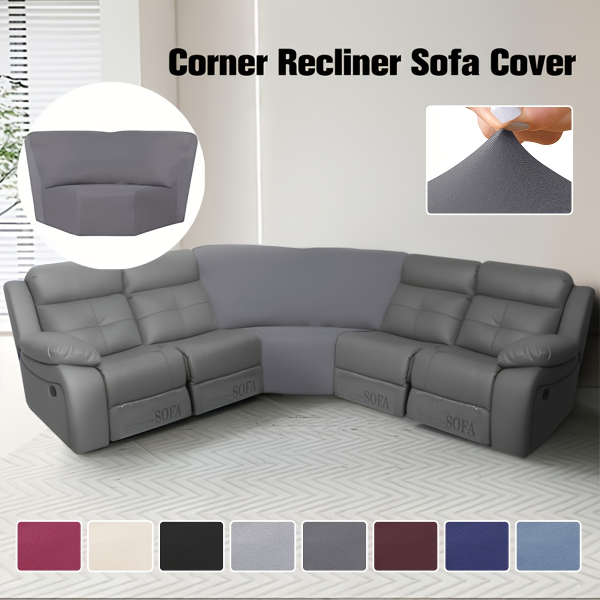 1pc 130  fiber fabric elastic   corner sofa cover sofa cover washable dustproof protective cover