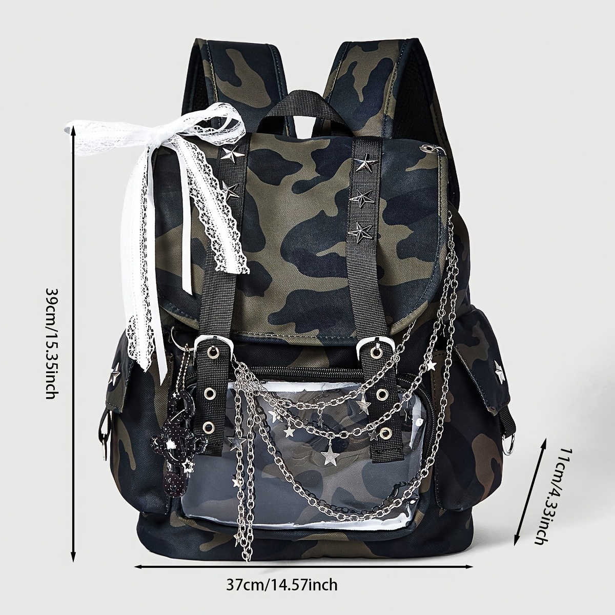 バッグ 00s y2k camo bagpack made in USA camouflage canvas bag sweet backpack trendy y2k - Temu Mauritius