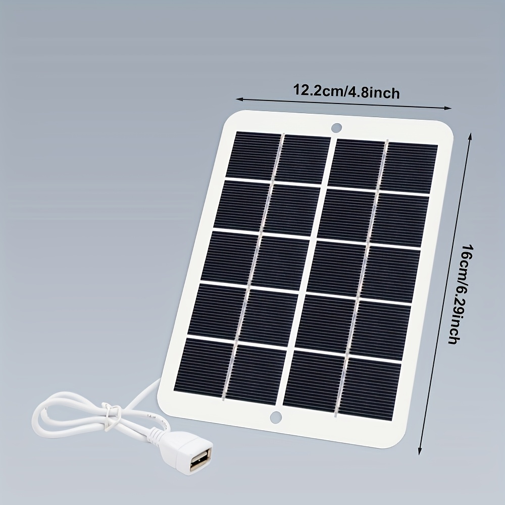 [high-performance conversion charging pad] portable solar charging panel - 5v usb safety voltage regulator, 2 usb ports with 2.5a output, lightweight for outdoor camping, home backup power supply, power bank, flashlight, fan, solar phone charger, foldable design, weatherresistant material, highefficiency regulator, emergency preparedness Product details 8
