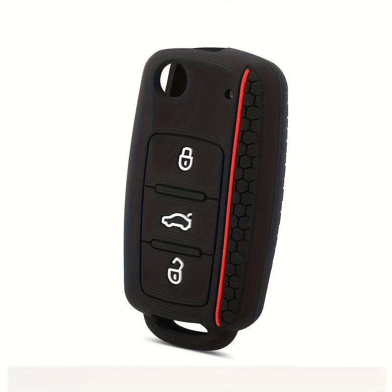 Car Key Case For Vw Golf Jetta For Superb Rapid Octavia For Ibiza 3 Button Silicone Key Cover