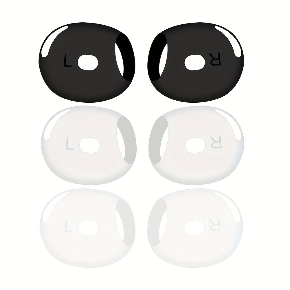 Image of 2-pair/3-pair Ultra-thin Ear Tips, Compatible With Airpods 4, Anti-slip And, Earphone Protective Cases, Easy-to-