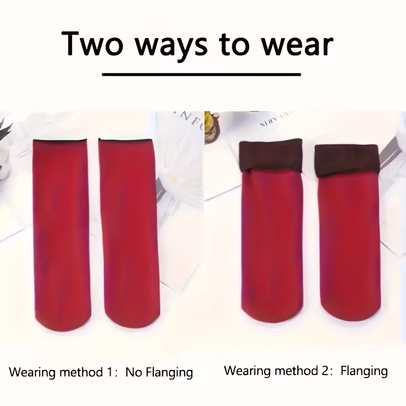 5 paires de chaussettes de ski dhiver unisexe , chaudes et confortables, couleur , pour . 7