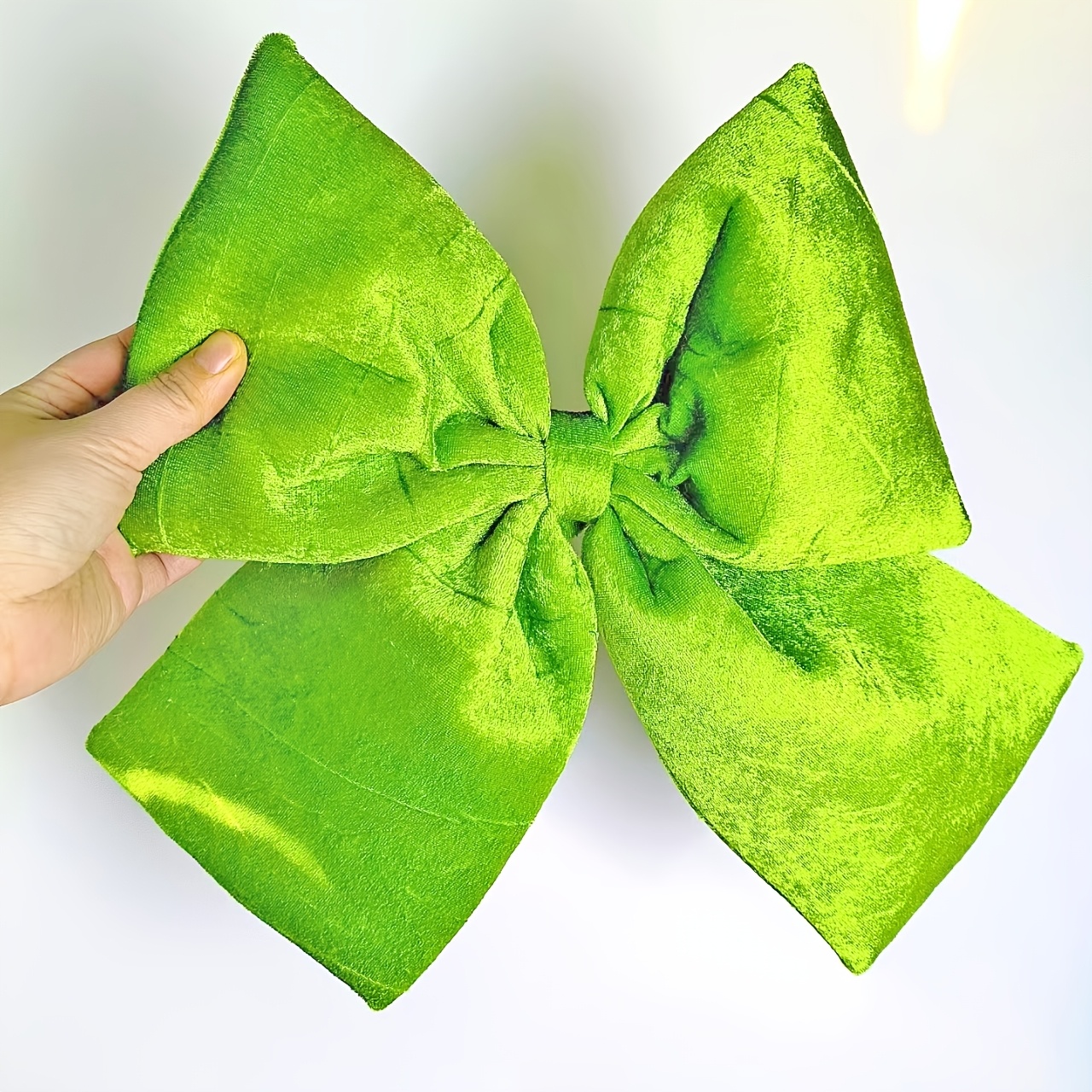 TEMU Ruban de luxe à bordure vert mousse pour couronnes de printemps, fabrication de nœuds, emballage cadeau - Ruban en velours pour décorations de