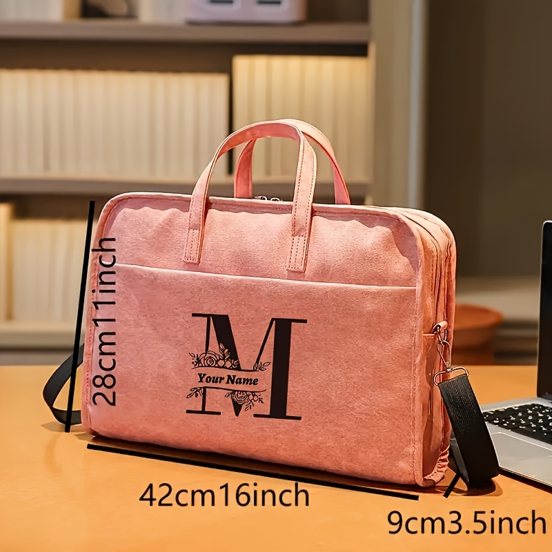 Personalized 15.6-Inch PU Notebook Bag