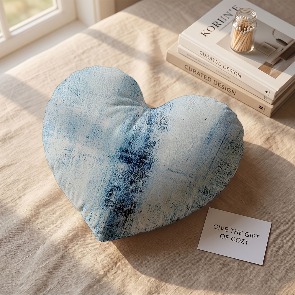 blue decorative pillows sold on Temu United States