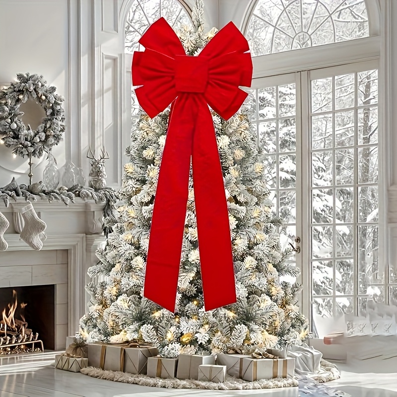 TEMU Paquete de 1/2 Navideño Grande de 15 x 55 pulgadas | para adorno de pelo para árbol de Navidad, guirnalda y decoración de exteriores,