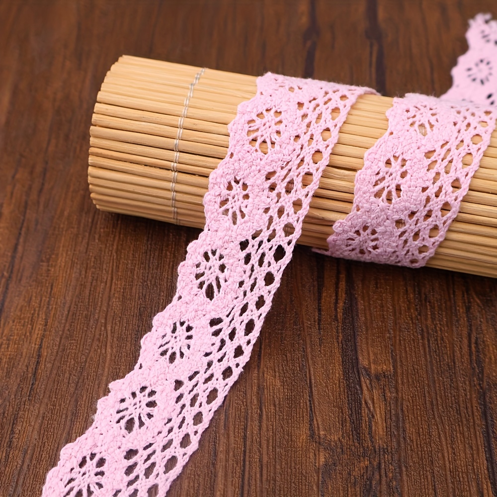 TEMU Vintage Lace Trim Measuring By 1 Inch, Perfect For Christmas Packaging, Sewing Projects, Wedding Dresses, Costumes, And Crafts