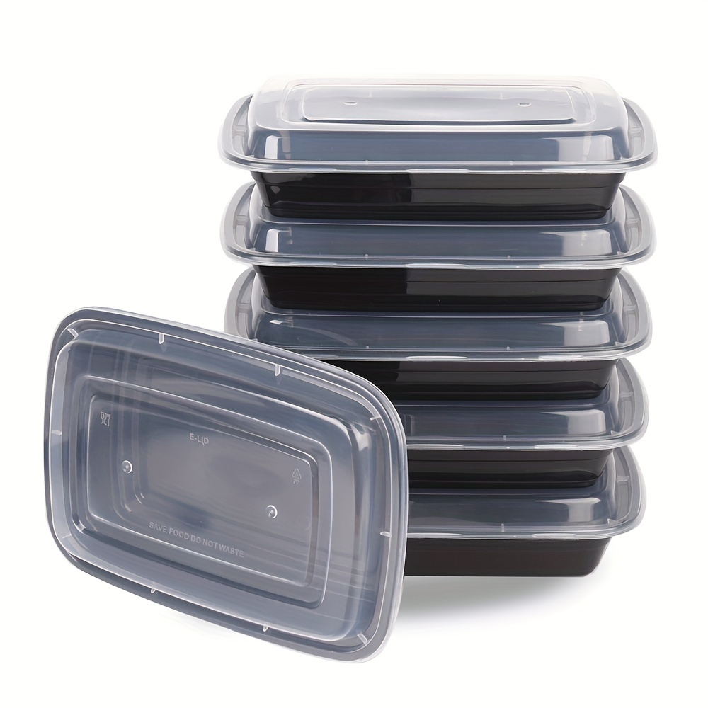 TEMU 50 Pack- Meal Prep Containers 32oz, Plastic Food Prep Containers Reusable, Leakproof To Containers With Lids, Bpa-free,