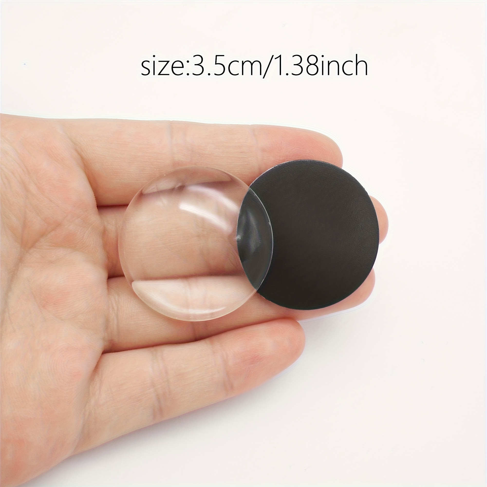 30pcs 25mm/30mm/ Craft Magnets Glass With Adhesive Backing And Transparent Clear Glass Cabochons Craft Fridge Magnets Sticker For Refrigerator