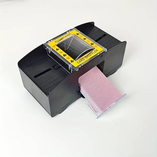 1pc automatic shuffling machine home electronic plastic shuffler ideal for poker and trading christmas halloween hanukkah thanksgiving new years parties and
