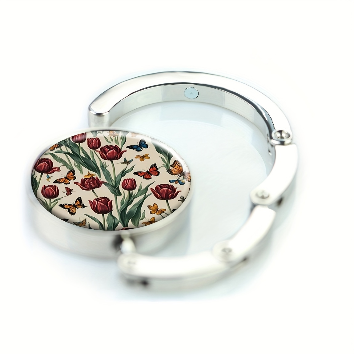 Foldable Red Butterfly Purse Hook for Table, Unique Gift