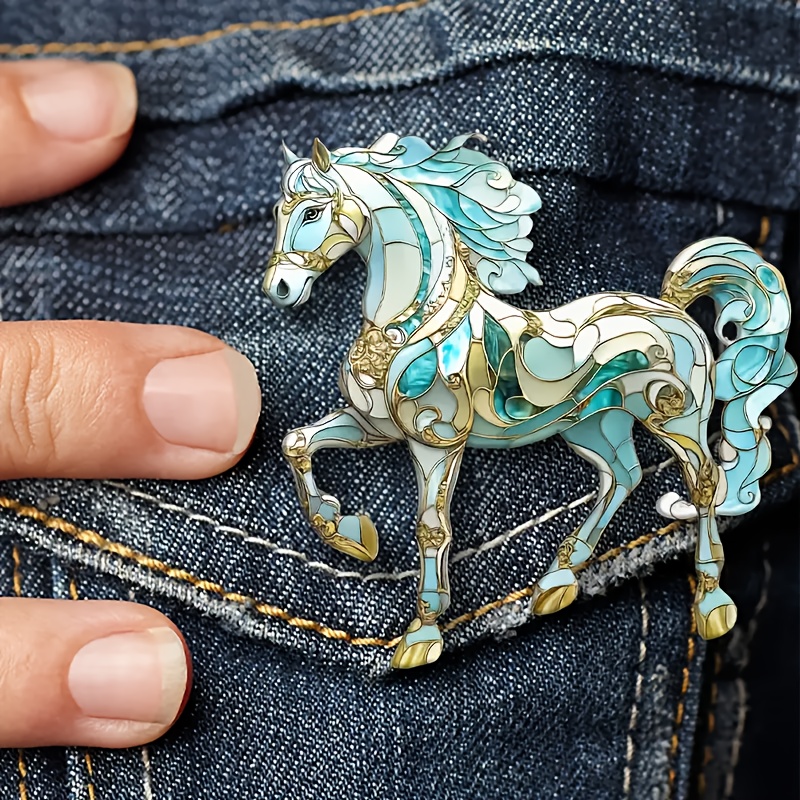 horse brooch sold on Temu United States
