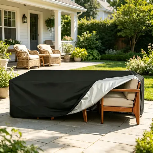 Rectangle Drawstring Covers patio furniture covers sold on Temu Canada