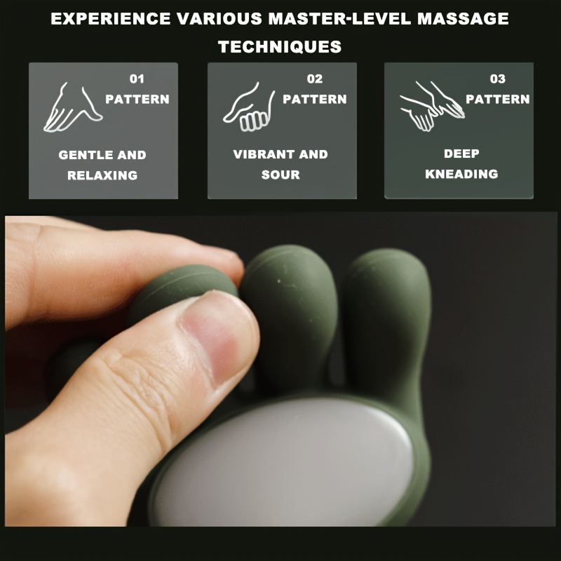 shoulder neck massager with 5 simulated fingers   kneads   muscle and soothes cervical spine palm like heat compress portable christmas gift Product details 7
