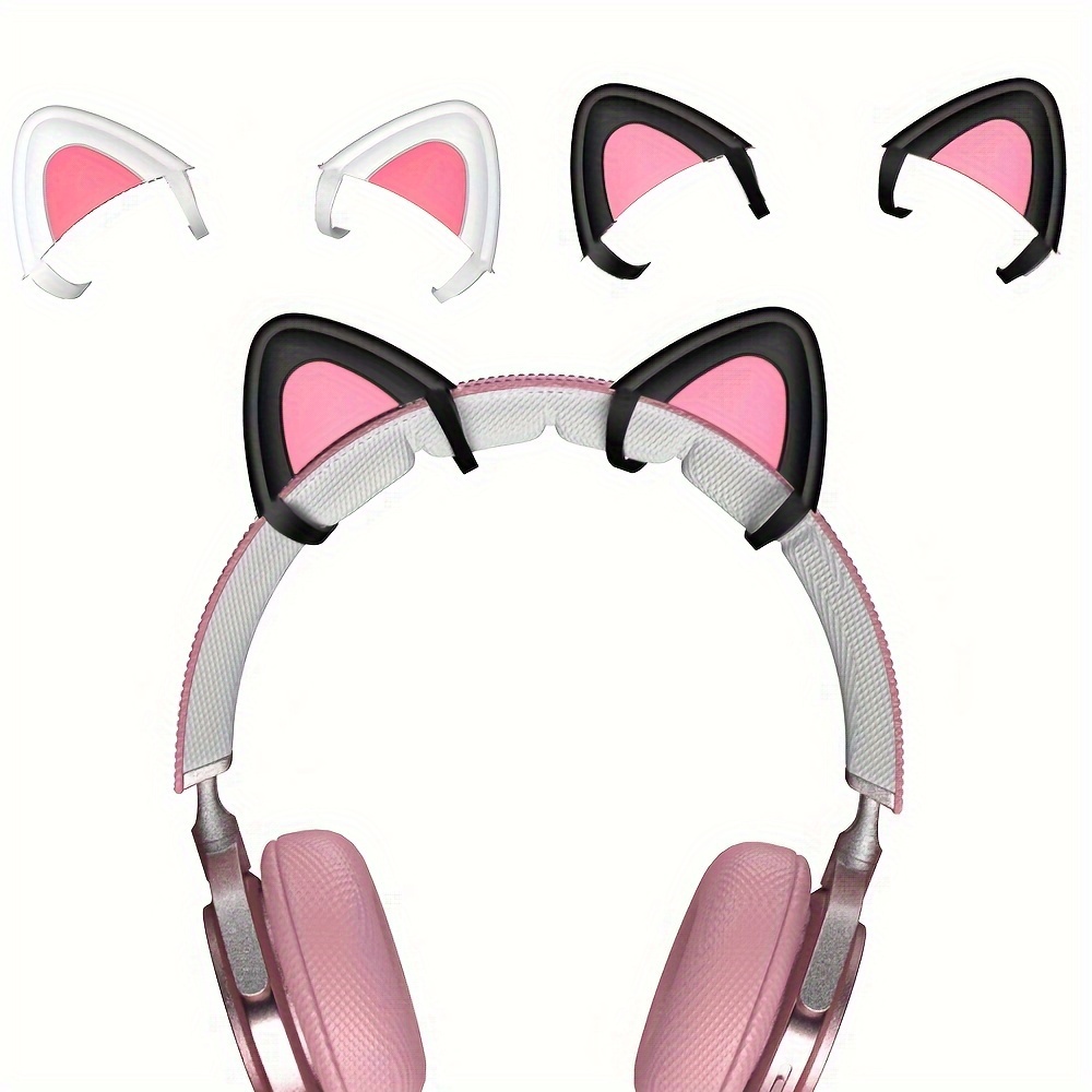 

1 Pair Of Cute Cat Ears Headphone Decorations, Adjustable Cat Ears For Headphones, Creative And Exquisite Headphone Accessories