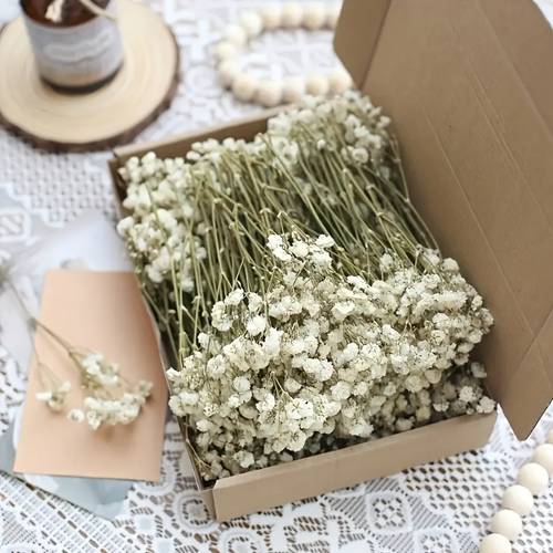 98pcs mini artificial gypsophila flowers suitable for home decor wedding table centerpieces cream white green white bouquets for diy crafts vase arrangements party decorations tablecloth placement card making no vase included