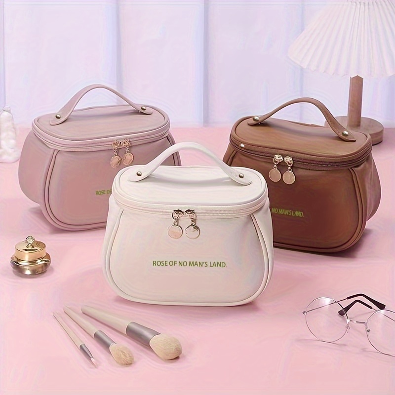 

1pc Pu Bag, Portable Toiletries Bag, Storage Bag