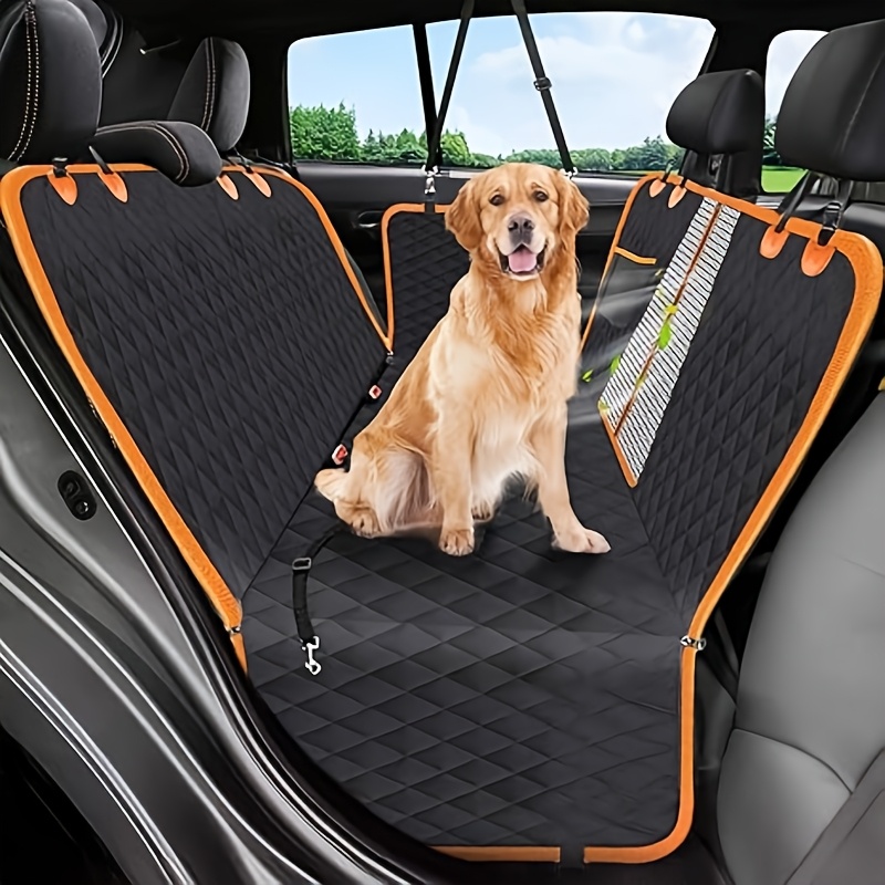 TEMU Heavy-duty Dog Car Seat Cover - Wear-resistant And Non-slip Backseat Protector - Easy-to-clean Nylon Pet Seat Cover For Suvs, Sedans, And Trucks