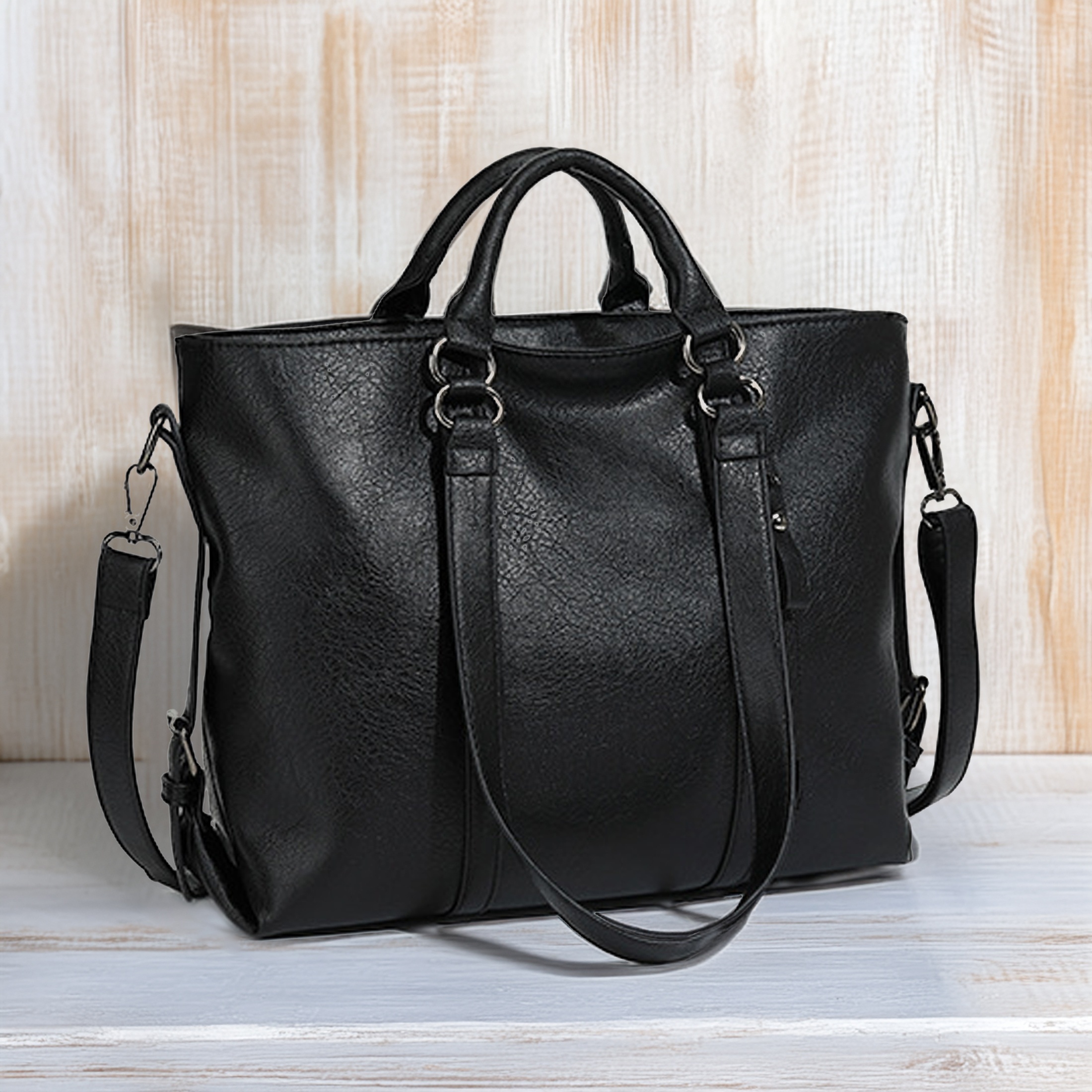 

Chic Women Tote Bag - Adjustable Strap, Spacious Casual Handbag For Work And Travel