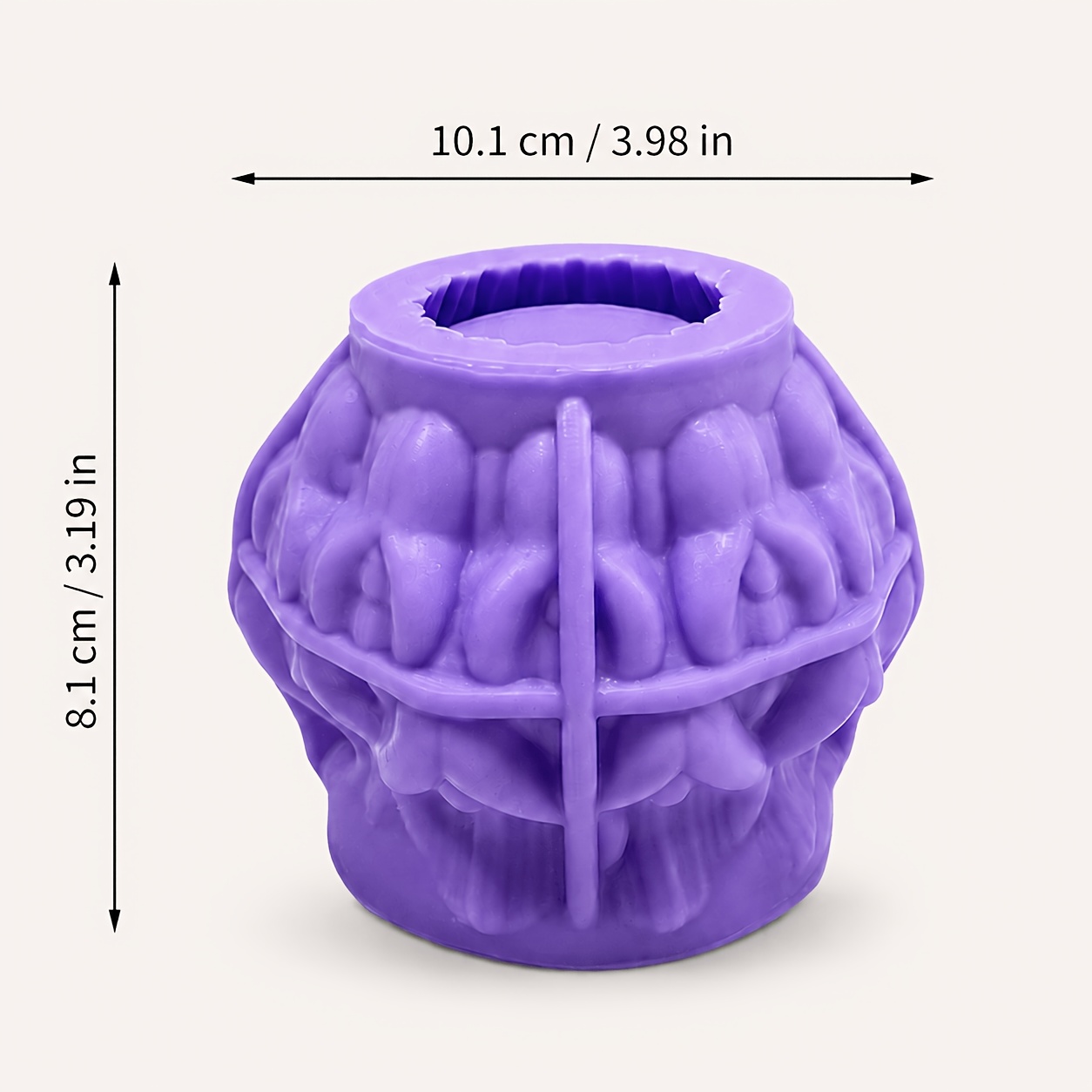 TEMU 3d Wavy Petal Silicone Mold Flower Vase For Resin Art Clay Epoxy Casting Wax Candle Making Container Home Decoration Supplies