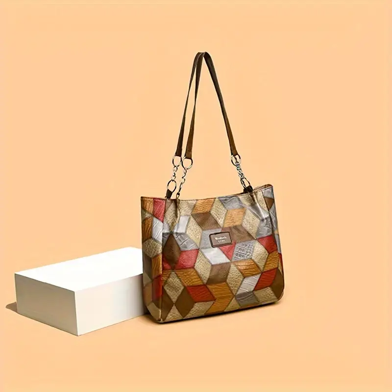 Daily Rhombic Patchwork Bags(4 Colors) Daily Rhombic Patchwork Bags(4 Colors)