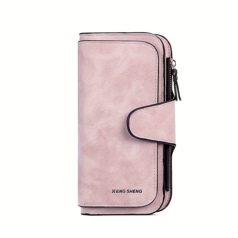 TEMU Minimalist Short Style, Solid Color Handbag, Credit Card Box, Multi Card Slot Wallet