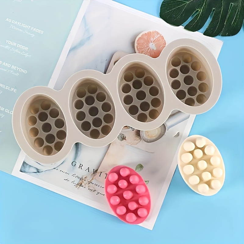 TEMU 4.5oz Silicone Soap Mold - 4-cavity,, Making Tool, Soap Mold, Soap Making Kit, Soap Making Equipment