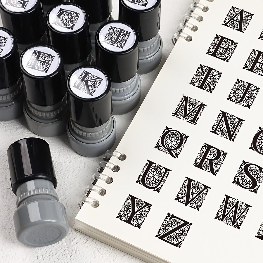 black floral english letter   seal suitable for students teachers and artistic youth for hand account stamping letter stamping gift decoration greeting card stamping