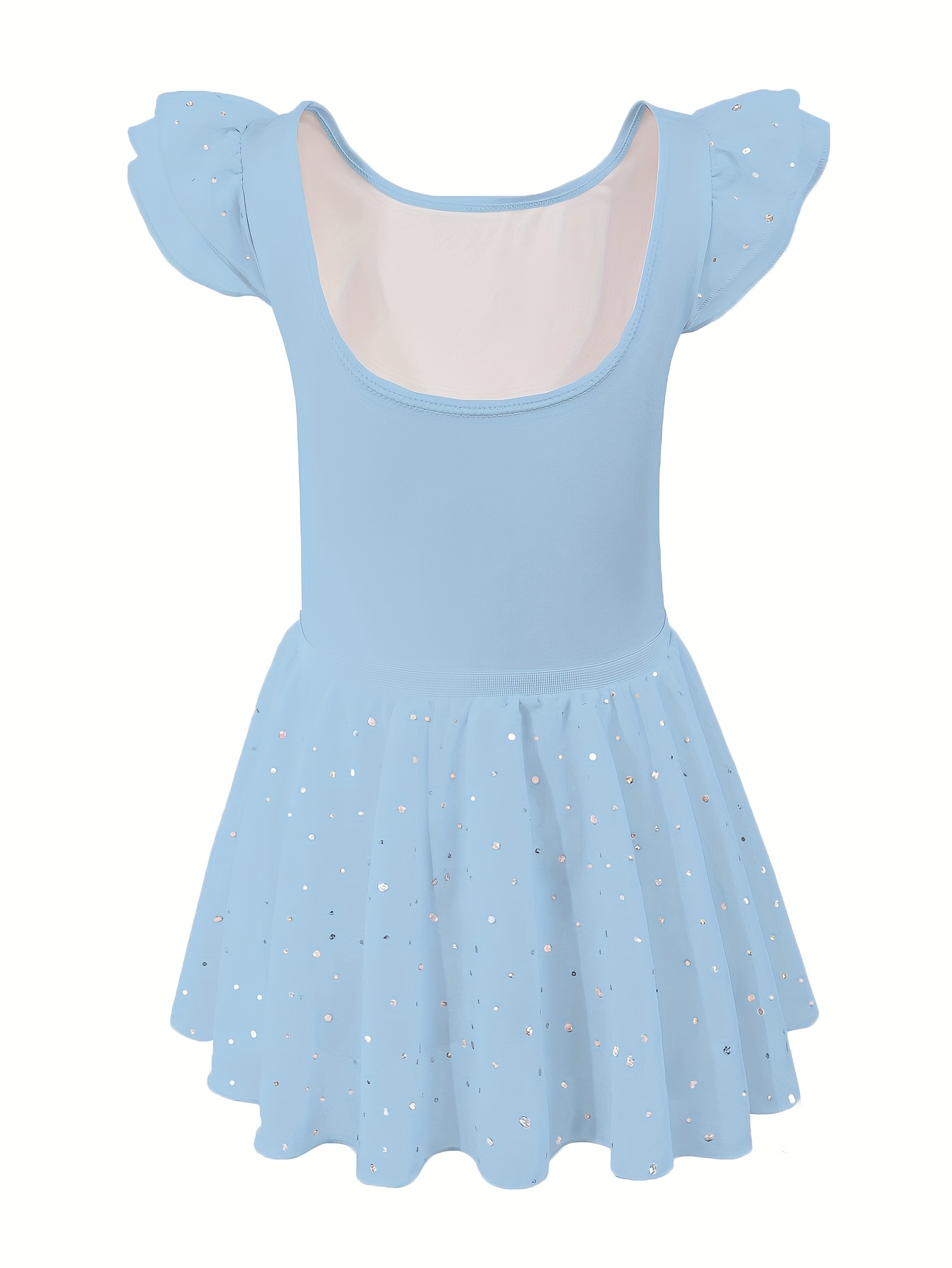 blue leotard dress Roxie Dancewear Ally Tutu Dress Leotard Blue / CXS main image 1